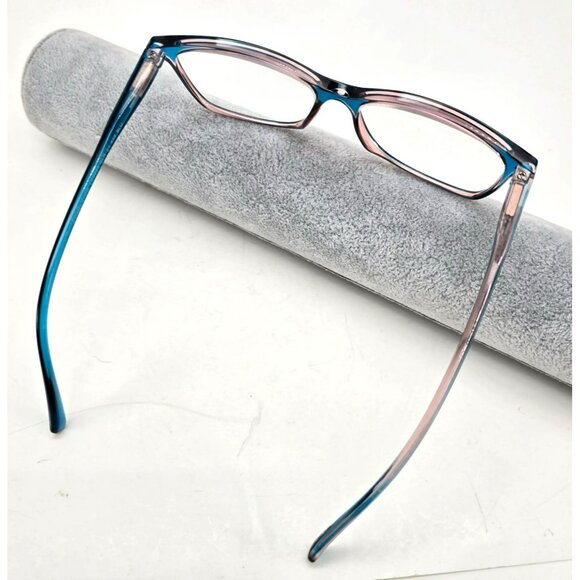Foster Grant Youth Blue & Pink Rectangular Reading Glass Frames +2.5 jj3692 - Picture 5 of 10